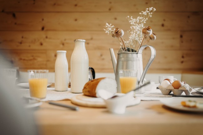 frisches Bauernhof Frühstück