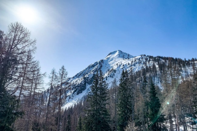 Schöne Aussicht auf Berggipfel in Flachau © Flachau Tourismus_Gerald Oberreiter 