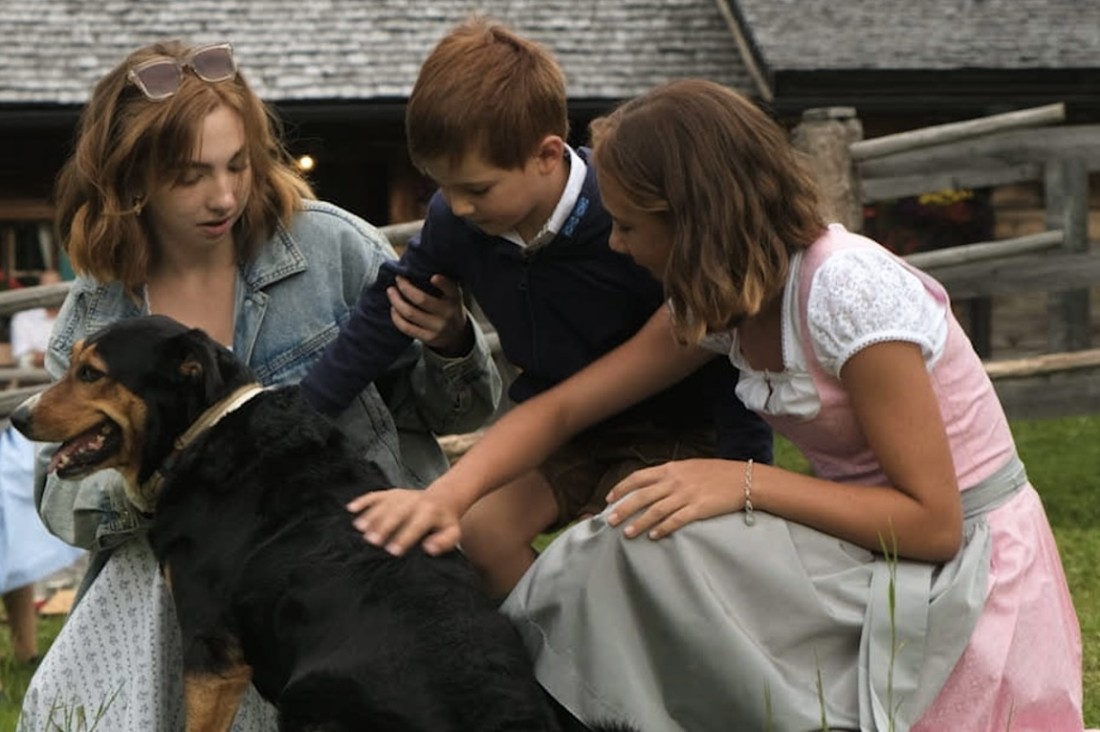 Gastgeberkinder Lena, Hannah, Philipp und Adam